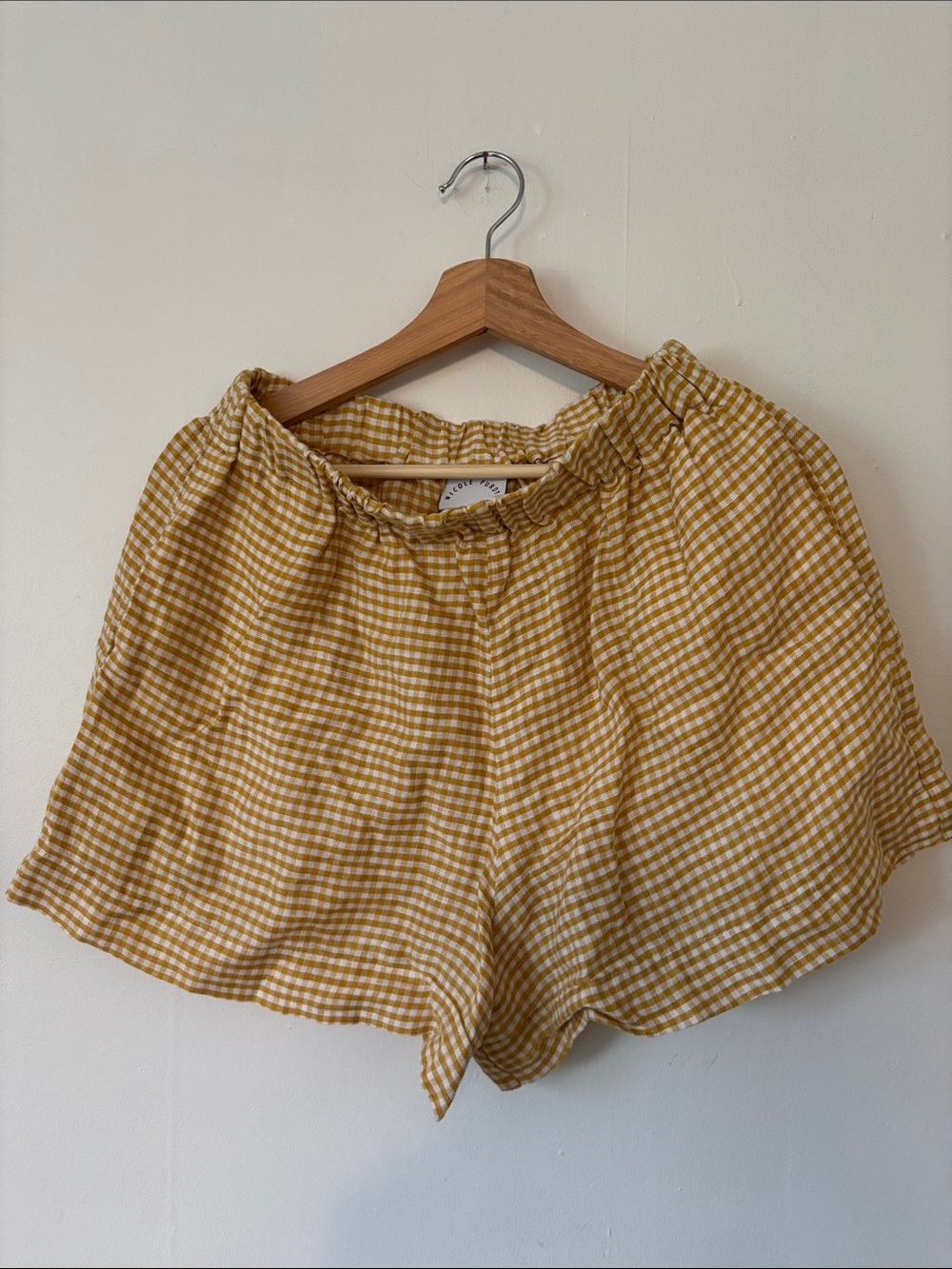 Nicole Purdy Gingham Shorts Size Medium
